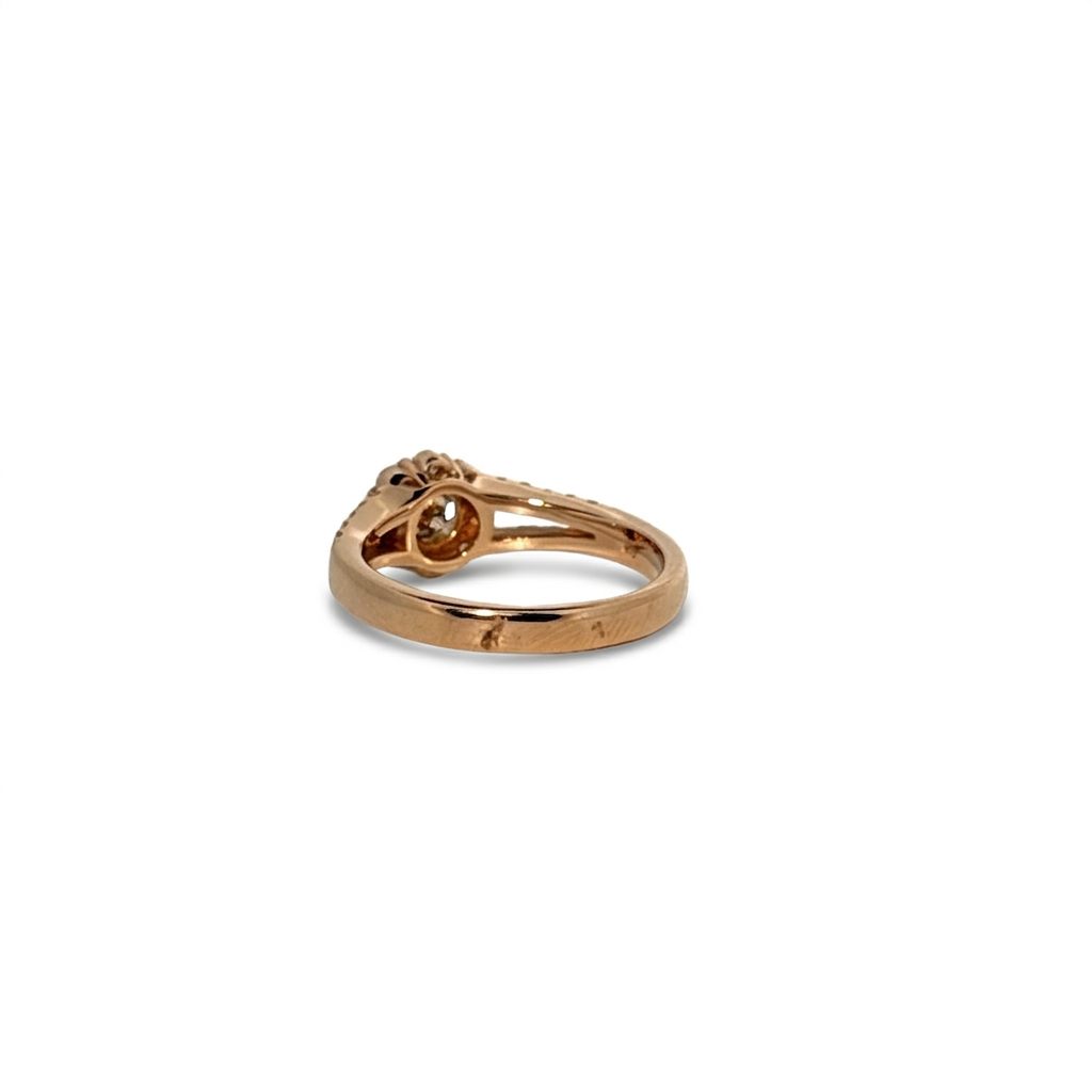0.81ct Natural Diamonds, Women Rings, 18K Yellow Gold