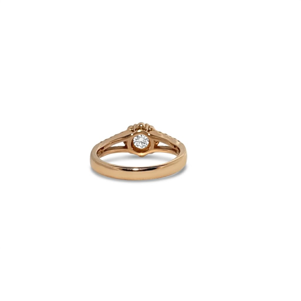 0.81ct Natural Diamonds, Women Rings, 18K Yellow Gold