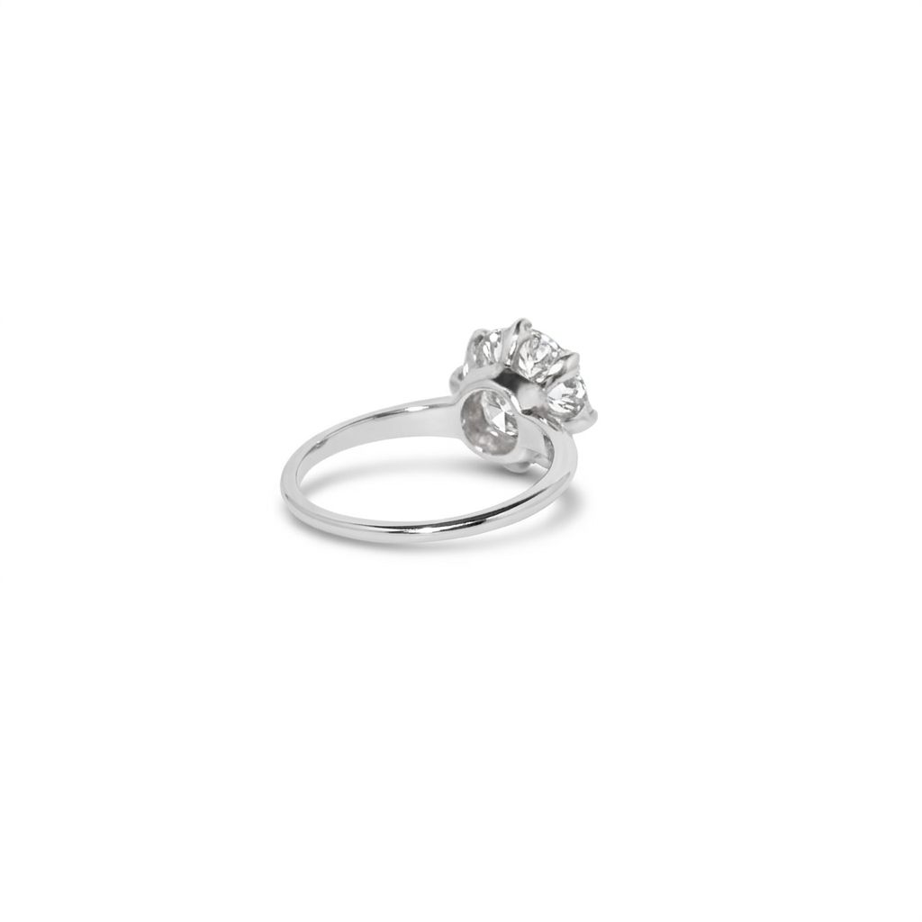 0.35CTW Natural Diamonds with Center 0.20CT,  14K White Gold