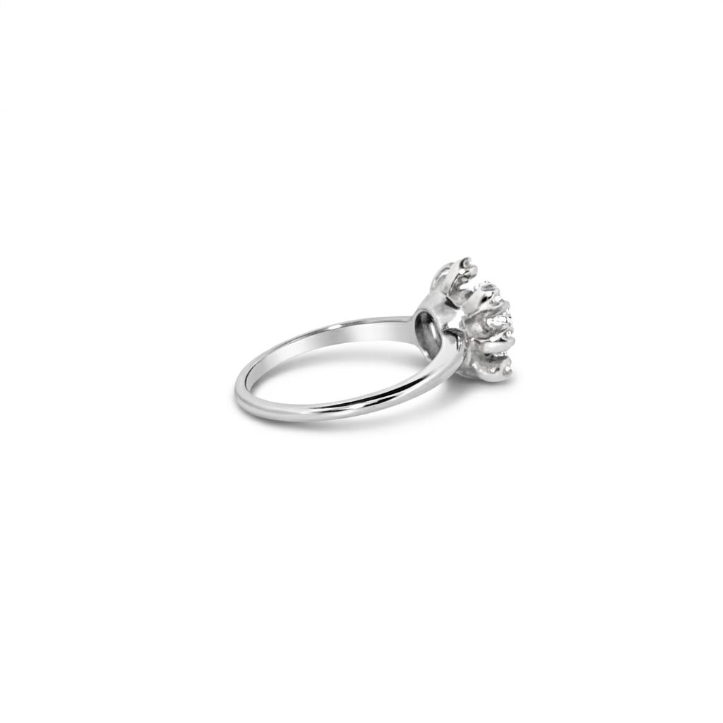 0.35CTW Natural Diamonds with Center 0.20CT,  14K White Gold