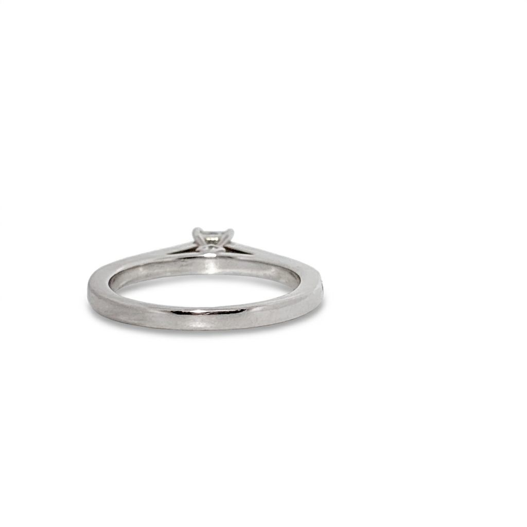 Natural Diamonds 0.75CTW, Center 0.33Ct, 24 on Side & 2 Under Prong, Accented Ring, Platinum-950